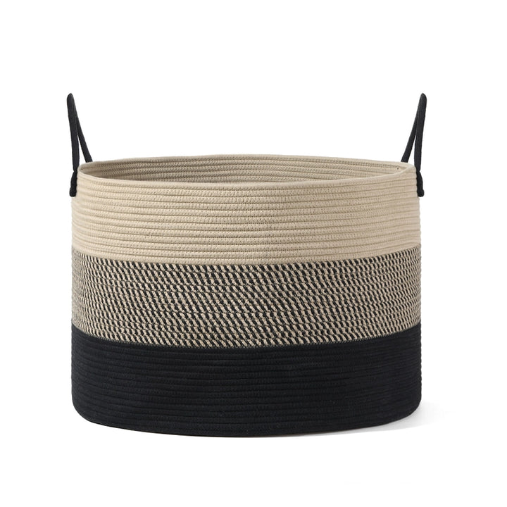 Boho Organic Cotton Rope Storage Basket