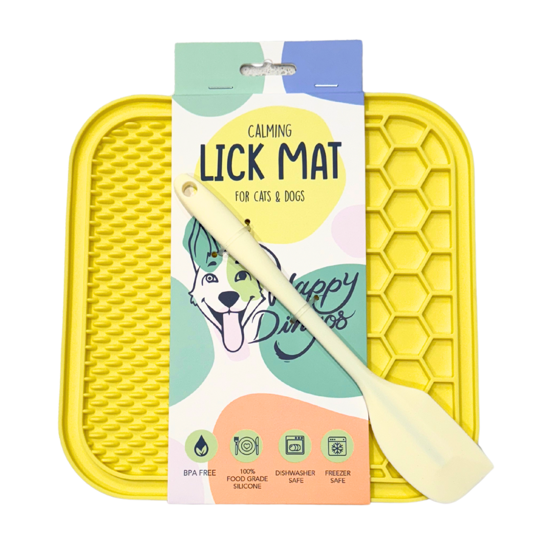 Calming Lick Mat for Pets – Enrichment, Digestion, Oral Health, BPA-Free Silicone