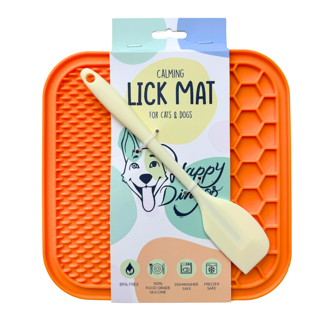 Calming Lick Mat for Pets – Enrichment, Digestion, Oral Health, BPA-Free Silicone