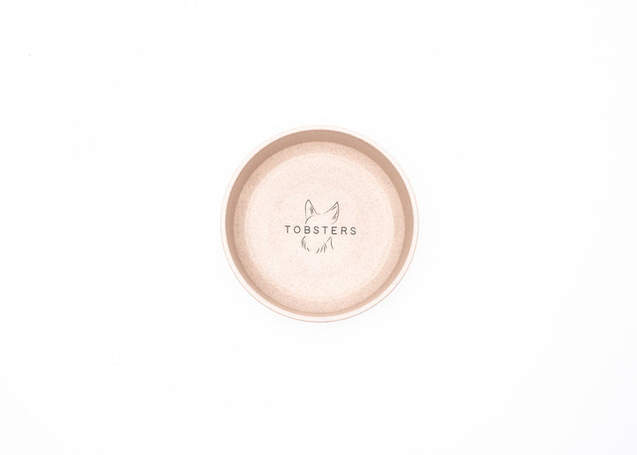 Evergreen Bamboo Pet Dog Cat Bowl in beige | Tobsters - Quality Pet Products