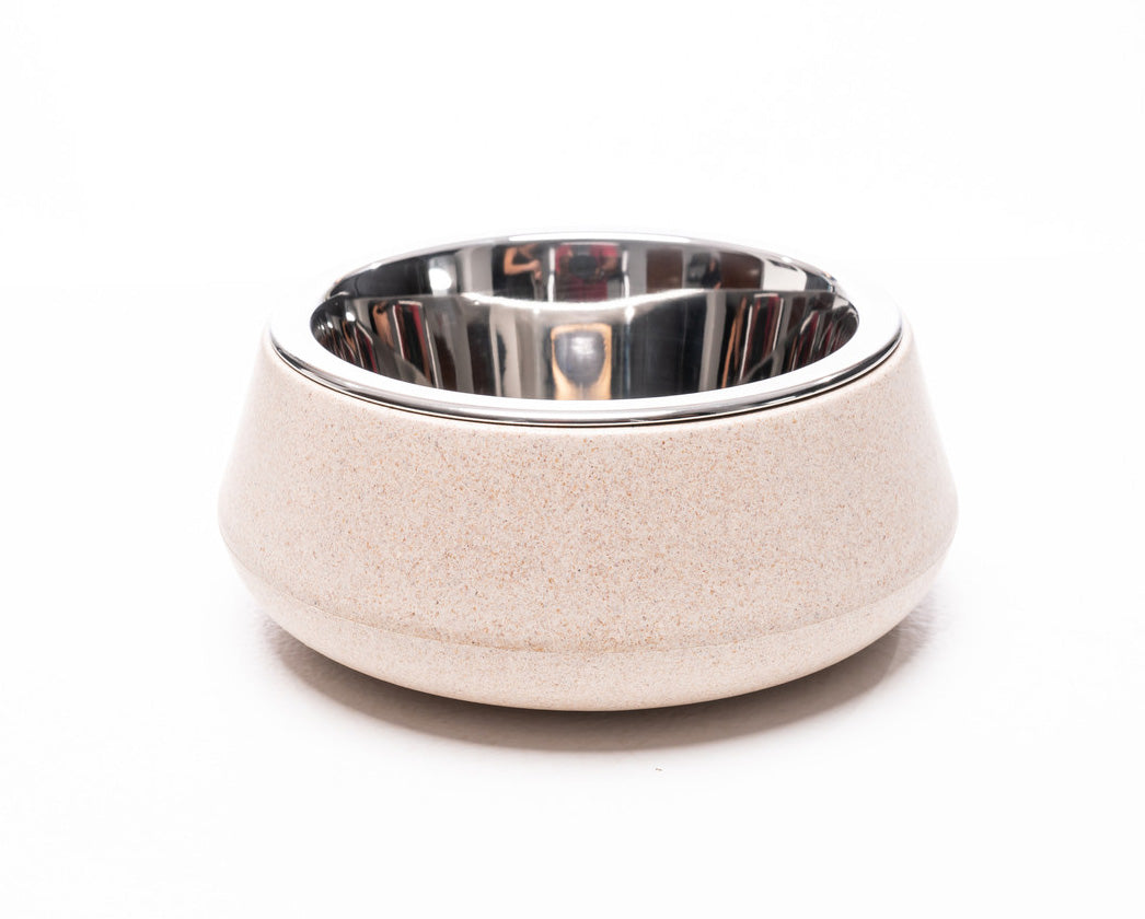 Slate Pet Bowl in beige | Tobsters - Quality Pet Products that fit your 
