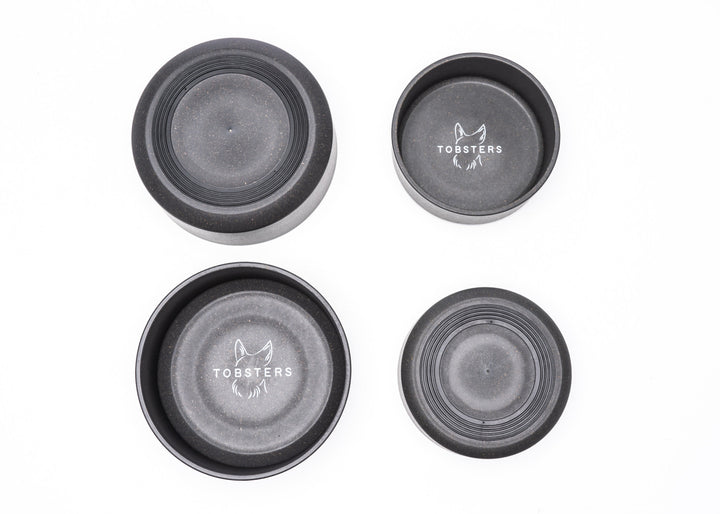 Evergreen Bamboo Pet Dog Cat Bowl in black | Tobsters - Quality Pet Products