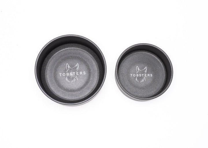 Evergreen Bamboo Pet Dog Cat Bowl in black | Tobsters - Quality Pet Products