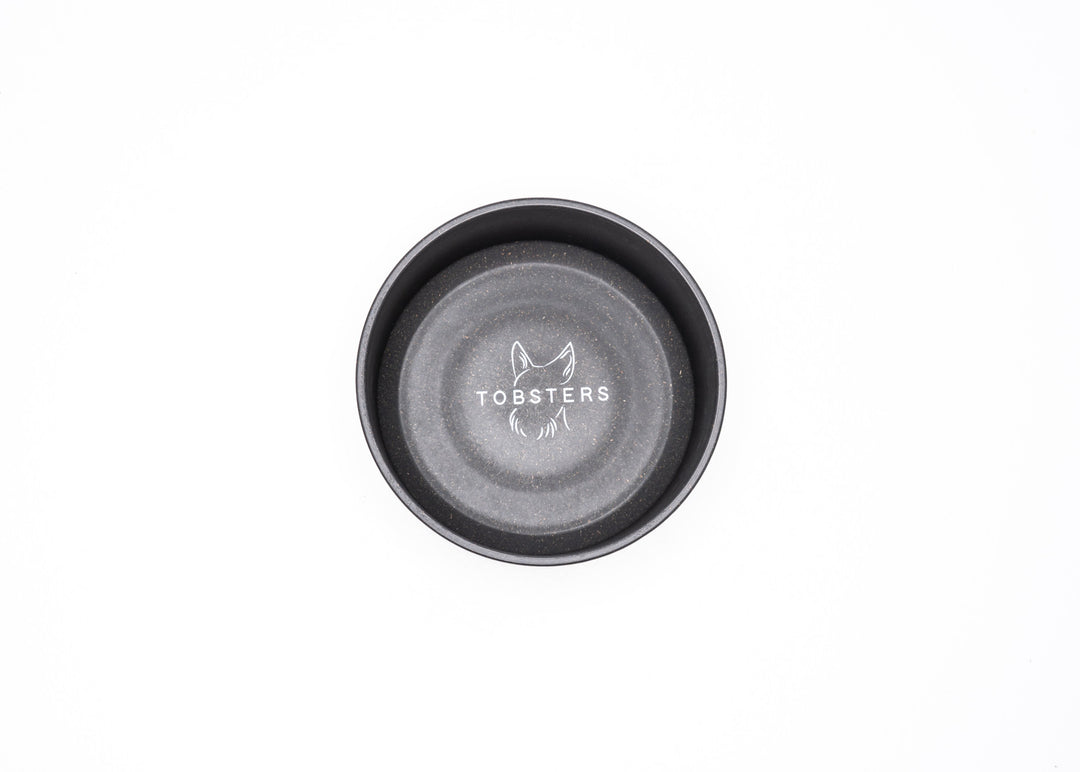 Evergreen Bamboo Pet Dog Cat Bowl in black | Tobsters - Quality Pet Products
