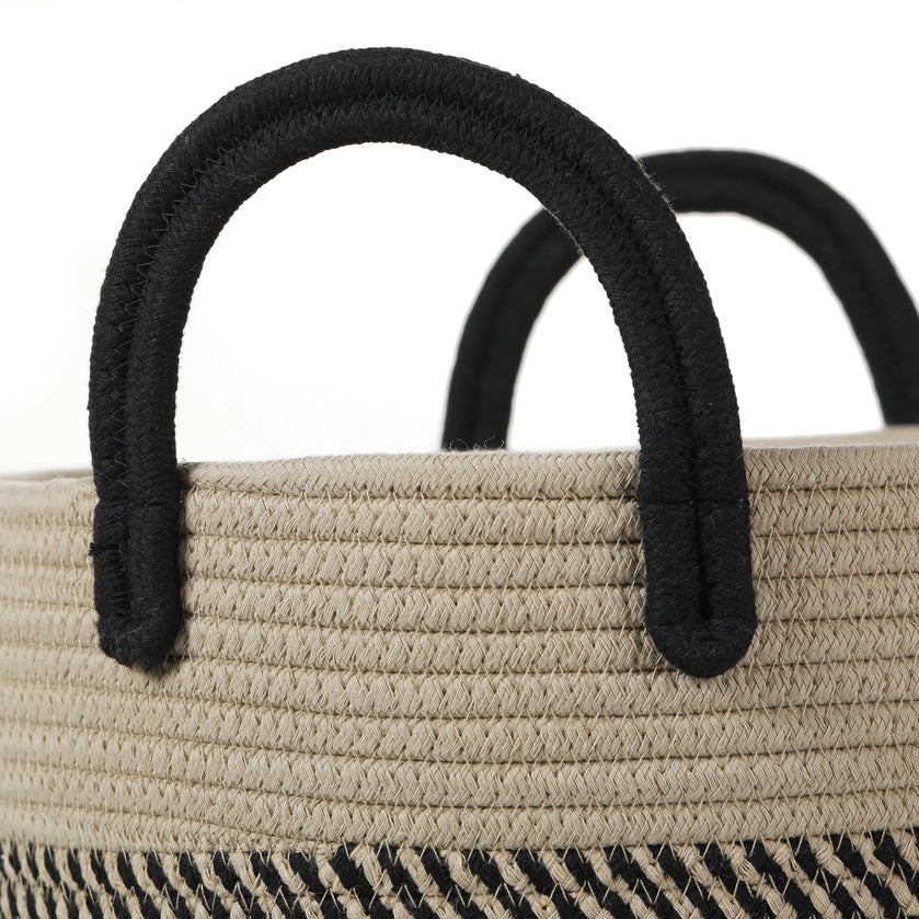 Boho Organic Cotton Rope Storage Basket