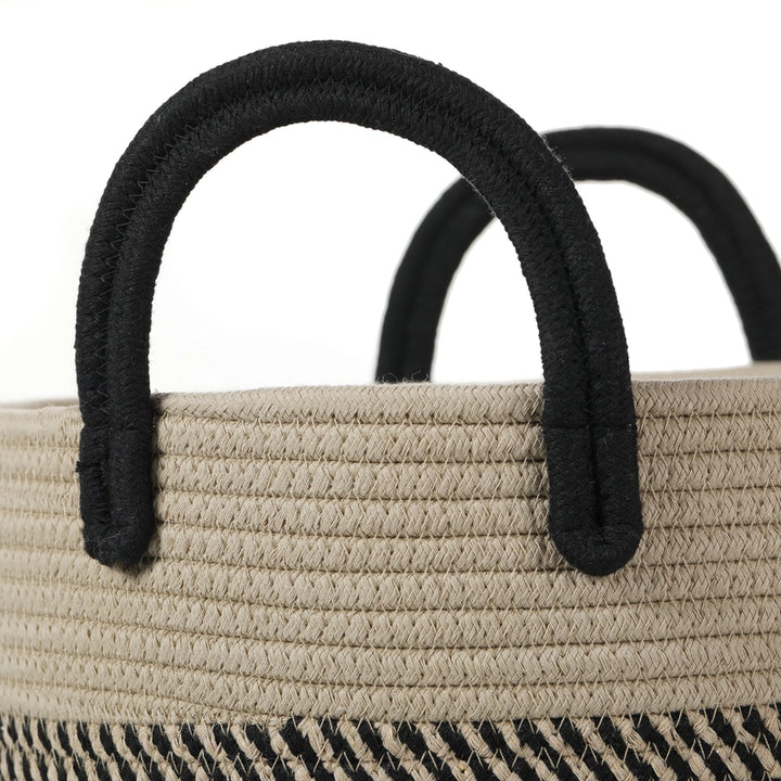 Boho Organic Cotton Rope Storage Basket